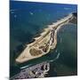 Aerial View Groynes, Hengistbury Head, Christchurch-Adrian Warren-Mounted Photographic Print