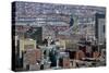 Aerial view including Leonard P Zakim Bunker Hill Memorial Bridge, Boston, Massachusetts.-Susan Pease-Stretched Canvas