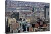 Aerial view including Leonard P Zakim Bunker Hill Memorial Bridge, Boston, Massachusetts.-Susan Pease-Stretched Canvas