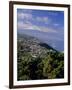 Aerial View Including Mount Teide and Atlantic Coast, Tenerife, Canary Islands, Atlantic, Spain-John Miller-Framed Photographic Print