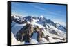 Aerial View Landscape of Mountain Cook Range with Snow Covered in New Zealand-vichie81-Framed Stretched Canvas