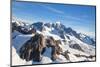 Aerial View Landscape of Mountain Cook Range with Snow Covered in New Zealand-vichie81-Mounted Photographic Print