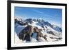 Aerial View Landscape of Mountain Cook Range with Snow Covered in New Zealand-vichie81-Framed Photographic Print