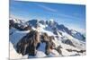 Aerial View Landscape of Mountain Cook Range with Snow Covered in New Zealand-vichie81-Mounted Photographic Print