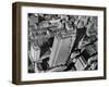 Aerial View Looking Down on 6th Ave. and 50th St. at Towering Rockefeller Center Complex-Margaret Bourke-White-Framed Photographic Print