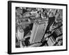 Aerial View Looking Down on 6th Ave. and 50th St. at Towering Rockefeller Center Complex-Margaret Bourke-White-Framed Photographic Print