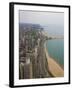 Aerial View Looking North Up Lakeshore Drive to the Gold Coast District, Chicago, Illinois, USA-Amanda Hall-Framed Photographic Print
