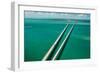 Aerial View Looking West along the Seven Mile Bridge of Us1 to the Florida Keys-FloridaStock-Framed Photographic Print