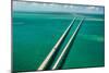 Aerial View Looking West along the Seven Mile Bridge of Us1 to the Florida Keys-FloridaStock-Mounted Photographic Print