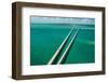 Aerial View Looking West along the Seven Mile Bridge of Us1 to the Florida Keys-FloridaStock-Framed Photographic Print