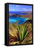 Aerial View, Magens Bay, St Thomas, USV-George Oze-Framed Stretched Canvas