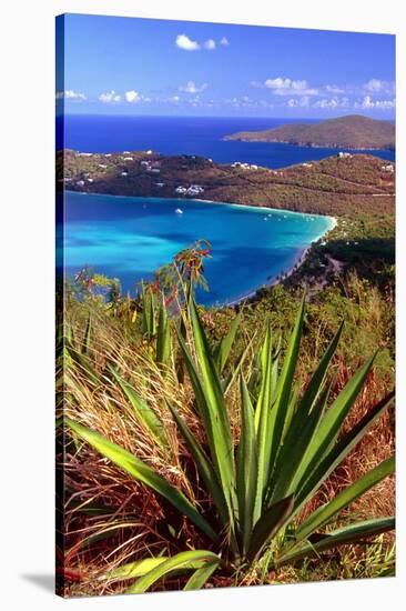 Aerial View, Magens Bay, St Thomas, USV-George Oze-Stretched Canvas