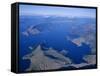 Aerial View, Marlborough Sound, South Island, New Zealand-D H Webster-Framed Stretched Canvas