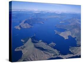 Aerial View, Marlborough Sound, South Island, New Zealand-D H Webster-Stretched Canvas