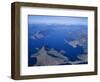 Aerial View, Marlborough Sound, South Island, New Zealand-D H Webster-Framed Photographic Print