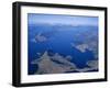 Aerial View, Marlborough Sound, South Island, New Zealand-D H Webster-Framed Photographic Print