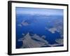 Aerial View, Marlborough Sound, South Island, New Zealand-D H Webster-Framed Photographic Print