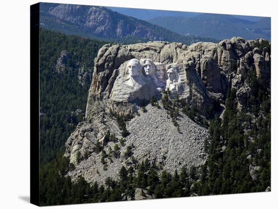 Aerial View, Mount Rushmore-null-Stretched Canvas