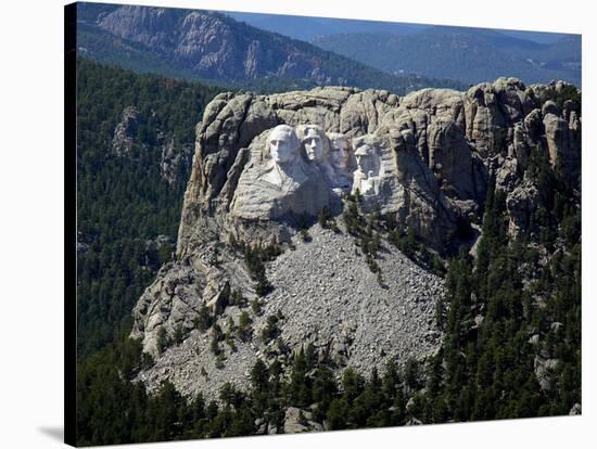 Aerial View, Mount Rushmore-null-Stretched Canvas