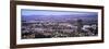 Aerial view of 10 Universal City Plaza in city, Los Angeles, California, USA-null-Framed Photographic Print