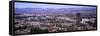Aerial view of 10 Universal City Plaza in city, Los Angeles, California, USA-null-Framed Stretched Canvas
