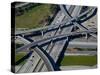 Aerial View of 605 and 105 Freeway, Los Angeles, California, USA-null-Stretched Canvas