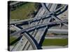 Aerial View of 605 and 105 Freeway, Los Angeles, California, USA-null-Stretched Canvas