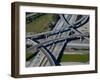 Aerial View of 605 and 105 Freeway, Los Angeles, California, USA-null-Framed Premium Photographic Print