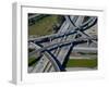 Aerial View of 605 and 105 Freeway, Los Angeles, California, USA-null-Framed Premium Photographic Print