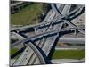 Aerial View of 605 and 105 Freeway, Los Angeles, California, USA-null-Mounted Premium Photographic Print