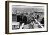 Aerial View of a 4th of July Street Parade - Casper, WY-Lantern Press-Framed Art Print