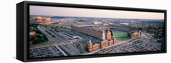 Aerial View of a Baseball Field, Baltimore, Maryland, USA-null-Framed Stretched Canvas