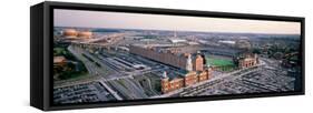 Aerial View of a Baseball Field, Baltimore, Maryland, USA-null-Framed Stretched Canvas