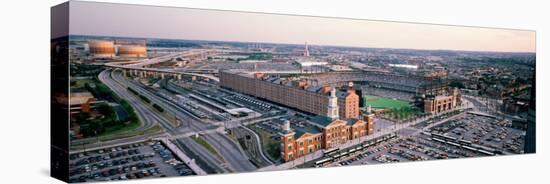 Aerial View of a Baseball Field, Baltimore, Maryland, USA-null-Stretched Canvas