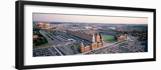 Aerial View of a Baseball Field, Baltimore, Maryland, USA-null-Framed Premium Photographic Print