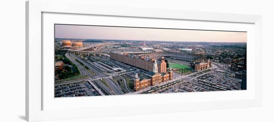 Aerial View of a Baseball Field, Baltimore, Maryland, USA-null-Framed Photographic Print
