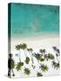 Aerial view of a beach in Maldives, Indian Ocean, Asia-Sakis Papadopoulos-Stretched Canvas