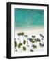 Aerial view of a beach in Maldives, Indian Ocean, Asia-Sakis Papadopoulos-Framed Photographic Print