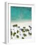 Aerial view of a beach in Maldives, Indian Ocean, Asia-Sakis Papadopoulos-Framed Photographic Print