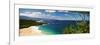 Aerial View of a Beach, North Shore, Waimea Bay, Oahu, Hawaii, USA-null-Framed Photographic Print