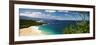 Aerial View of a Beach, North Shore, Waimea Bay, Oahu, Hawaii, USA-null-Framed Photographic Print