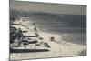 Aerial view of a beach, Tel Aviv, Israel-null-Mounted Photographic Print