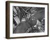 Aerial View of a Bridge Crossing a River Flowing Through the City-Margaret Bourke-White-Framed Photographic Print