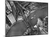Aerial View of a Bridge Crossing a River Flowing Through the City-Margaret Bourke-White-Mounted Photographic Print