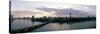 Aerial View of a Bridge over Nile River, Cairo, Egypt-null-Stretched Canvas