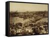 Aerial View of a Bridge over the Bosporus in Istanbul-null-Framed Stretched Canvas