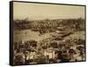 Aerial View of a Bridge over the Bosporus in Istanbul-null-Framed Stretched Canvas