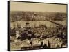 Aerial View of a Bridge over the Bosporus in Istanbul-null-Framed Stretched Canvas