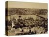 Aerial View of a Bridge over the Bosporus in Istanbul-null-Stretched Canvas