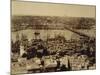 Aerial View of a Bridge over the Bosporus in Istanbul-null-Mounted Photographic Print